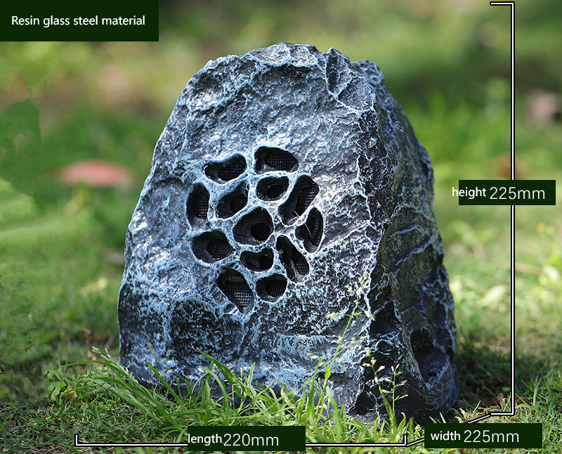 Horseshoe stone resin dark gray