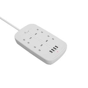 Recién llegado, enchufe de extensión de alimentación de salida UK de 4 vías multifunción con enchufe UK - Product Image 2