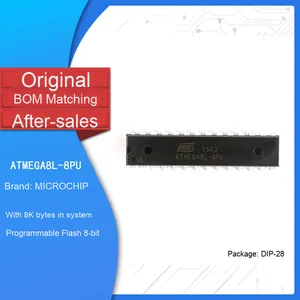 Microcontrolador de 8 bits de un solo chip, original, de un solo chip, Memoria Flash Dip-28, serie MCU de enchufe directo - Product Image 2