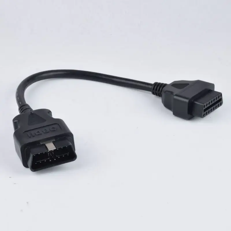 Automobile OBD male to female extension cable 16 core 16pin OBD2 diagnostic tool extension cable with metal buckle