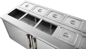 Tủ lạnh làm <span class=keywords><strong>salad</strong></span> bằng thép không gỉ, bàn chuẩn bị <span class=keywords><strong>salad</strong></span> có tủ lạnh dành cho nhà hàng và siêu thị - Product Image 3