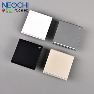 Interruttori elettrici a parete 13A 250V 1/2/3/4 banda Standard di IEC60669-1 UK pannello a parete luce a parete interruttore a pulsante con Neon - Product Image 2