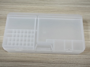 MYJ五金双层透明PP表壳锁夹精密螺丝工具组织器多组件耐用修理盒