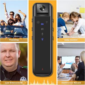 Xách Tay Pocket Cam Video Recorder Máy Ảnh 1080P 180 ° Xoay Ống Kính Mặc Cơ Thể Máy Ảnh Cho Đi Bộ Cưỡi Ngoài Trời Nhà - Product Image 3