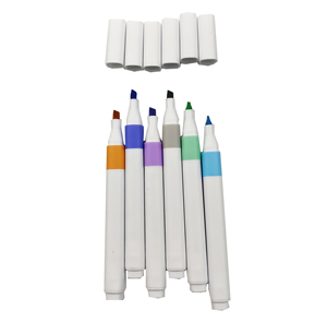 Set di pennarelli evidenziatori estetici Logo personalizzato punta scalpello a base d'acqua penna evidenziatore ad asciugatura rapida - Product Image 4