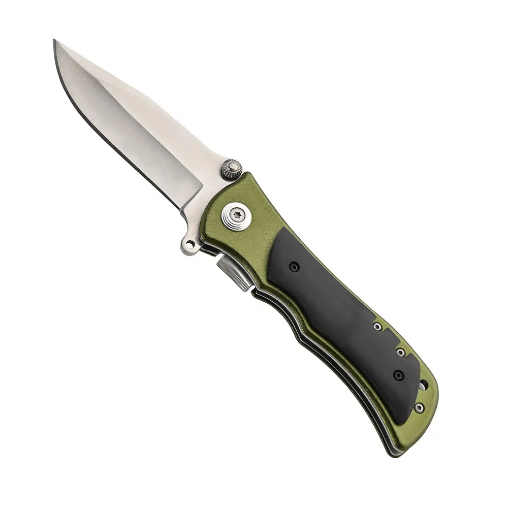 Gravado Premium aço inoxidável tático Camping sobrevivência Folding Pocket Knife para exterior