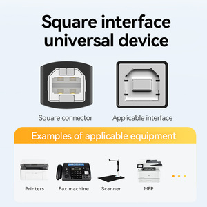 สายเคเบิล USB C TO Type B แบบป้องกันหลายด้านสำหรับคอมพิวเตอร์และกล้องแจ็กเก็ต PVC สำหรับเครื่องพิมพ์ข้อมูลผลิตโดยผู้เชี่ยวชาญ - Product Image 5
