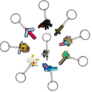 Dễ Thương Phim Hoạt Hình Trò Chơi Nhân Vật PVC Keychain Hợp Kim Carabiner Thế Giới của Tôi Giá Rẻ Nhựa Keychain Đảng Quà Tặng Cho Trẻ Em - Product Image 1