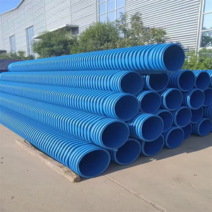 Cheap <strong>HDPE</strong> Pipe PN 0.6/0.8/1.0/1.25/1.6 <strong>HDPE</strong> Reinforced Polyethylene Corrugated Pipe, Used for Pond Irrigation Water Supply Pipe