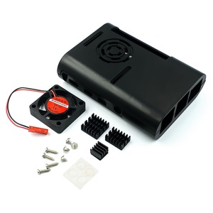 Für Raspberry Pi 4 Neu! Pi Box ABS-Gehäuse mit Lüfter modul für Raspberry Pi 4B 3-teiliger Kühlkörper aus reinem Aluminium