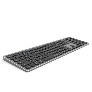 Aikun teclado recargable de aluminio completo Triple 3 teclado Bluetooth 5,0 con estructura tipo tijeras, teclado Delgado ultrafino - Product Image 2