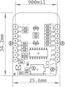 ESP8266 ESP-12 ESP-12F NodeMcu Mini D1 modulo WeMos Lua 4M byte WLAN WiFi scheda di sviluppo Internet Base su ESP8266 - Product Image 5