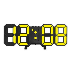 Home 3D LED orologio digitale da scrivania 3D LED orologio da parete decorazione luce con visualizzazione della temperatura della data di ora - Product Image 1