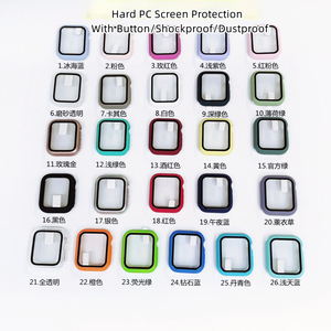 41mm 45mm temperli cam İzle vaka iWatch için kapak ekran koruyucu temperli cam kapak Apple için İzle 8 s7 - Product Image 6