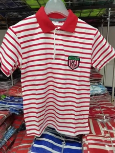 夏用コットン半袖Tシャツ男の子と女の子子供用トップ刺繍入りチェック柄ラウンドネックTシャツ