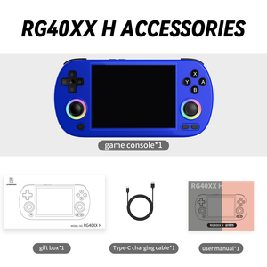 ANBERNIC RG40XX H Console di gioco portatile Linux sistema a 64 bit schermo da 4.0 pollici Joystick RGB illuminazione Retro Console per videogiochi - Product Image 3