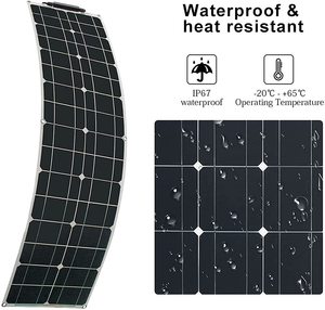 50W 200W 400W 800W Flexible mono kristalline PET-Module Solar <span class=keywords><strong>Kit</strong></span> Solar panel
