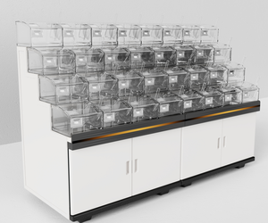 Ecobox nhựa hiển thị tủ số lượng lớn thực phẩm đảo hiển thị Kệ hiển thị đứng với Scoop Thùng - Product Image 2