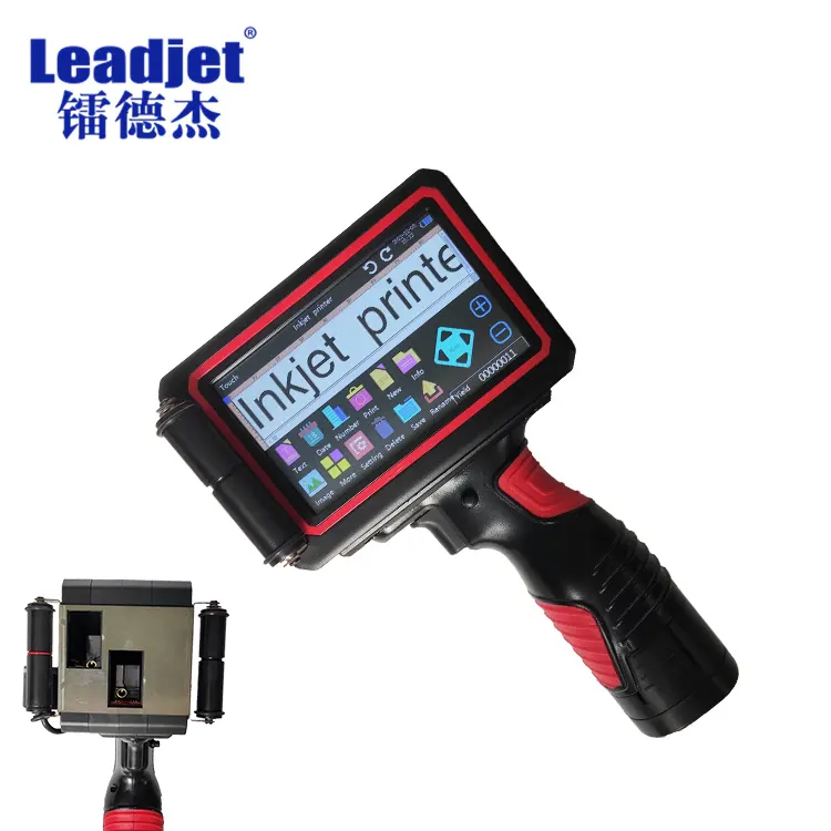 QRcode/Barcode small character inkjet printer/ portable date time stamp with video/Holding Code Machine