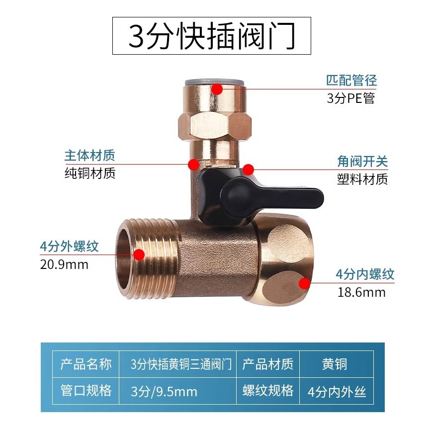 3-point copper continuous piece (fast order)