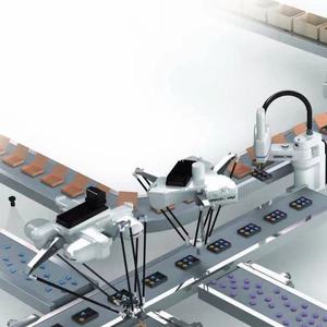 AI רובוטים הורנט 565 רובוטים תעשייתי <span class=keywords><strong>Scara</strong></span> רובוטים 3/4 ציר ברזולוציה גבוהה מצלמה מאתר אובייקטים מכונות ותעשייה ציוד