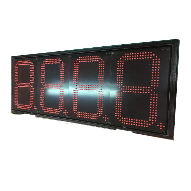 18 polegadas cor branca Números Digitais Módulo 7 Segment Display LED para o preço do petróleo LED Sinais LED Preço do gás