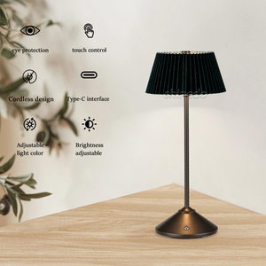 触摸控制3种光色模式可调光台灯发光二极管充电台灯 - Product Image 2