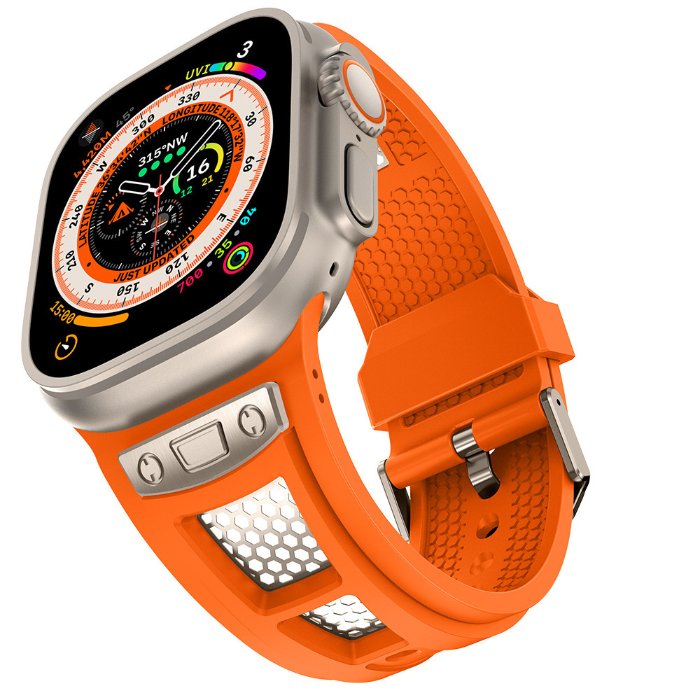 Orange (boucle en titane)
