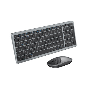 Puerto de carga ultrafino con carga integrada, puerto de carga de 2,4 modos GThree + Ratón con teclado digital de metal combinado - Product Image 1