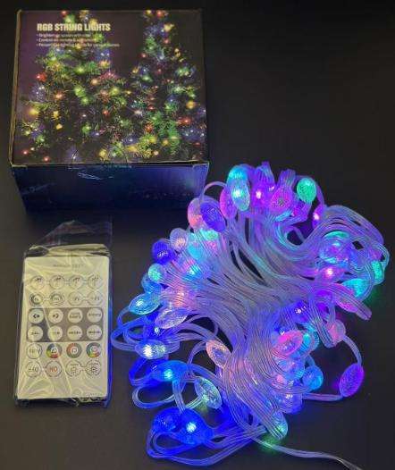 5v transparent haricot pleine couleur lumière chaîne