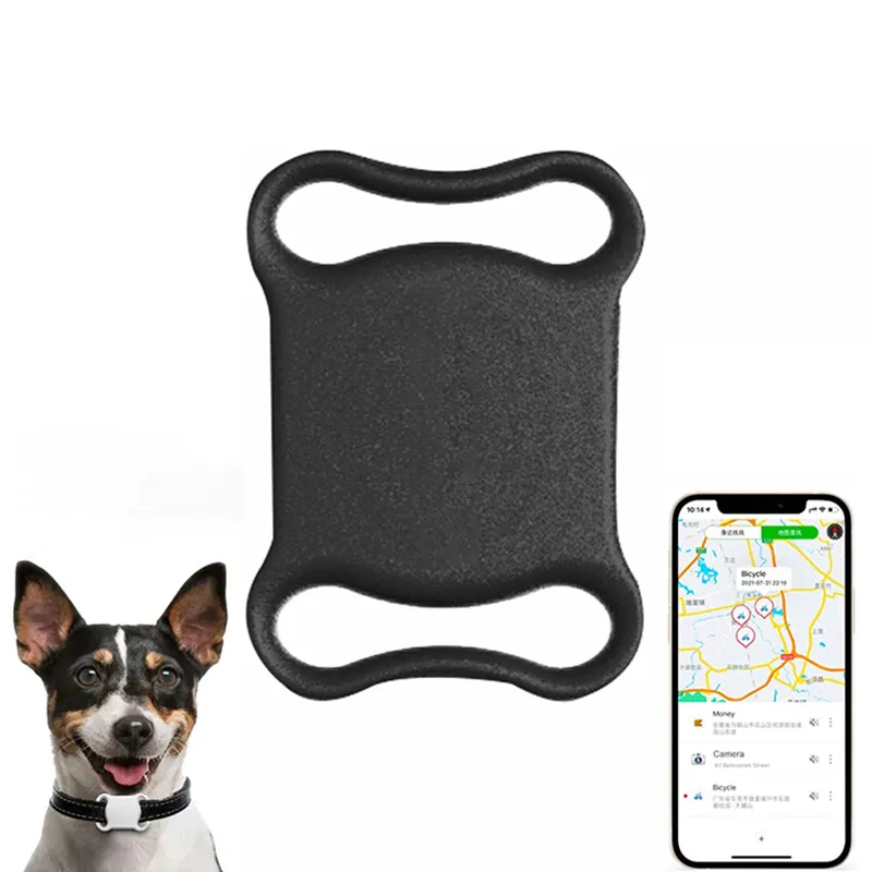 Perro gato en tiempo real Aplicación gratuita Localizador global inteligente Seguimiento GPS Rastreador de mascotas Collar para Apple ISO Android