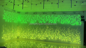 24V 2 Mt 3 Mt Outdoor Point Control <strong>Programmable</strong> DMX Smart Curtain Light <strong>String</strong> - Product Image 4