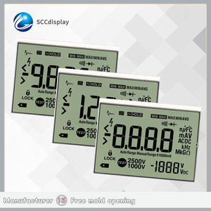 Smart Meter TN mit hoher Kontrast qualität Positiv Angepasstes 7-Segment-Monochrom-LCD-Display SJXD158787C-Modell - Product Image 2