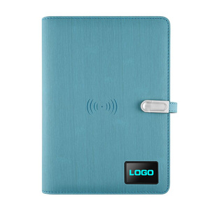 Customization Diary <strong>Notebook</strong> Glowing LED Light logo Power Bank Charging Agenda <strong>Note</strong> Book <strong>with</strong> Advertising Video Screen Monitor - Product Image 1