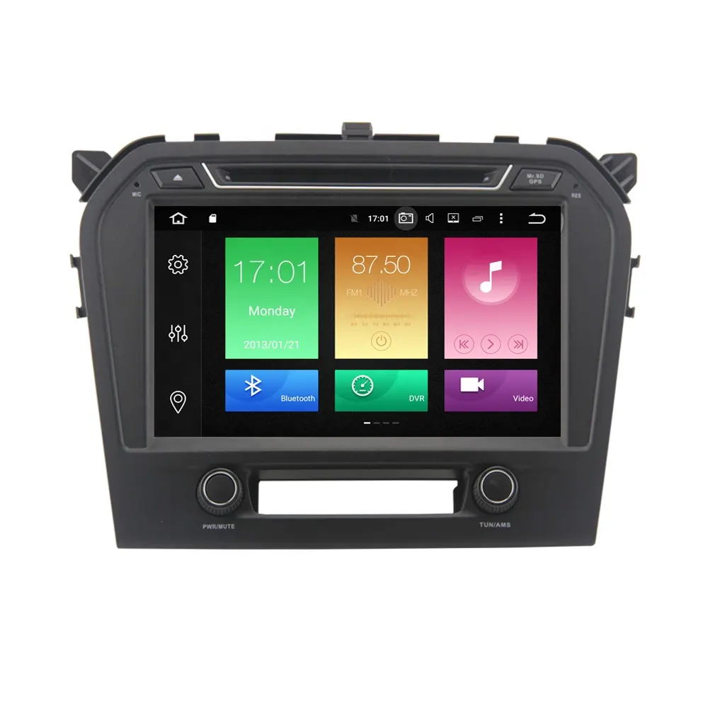 Single din 9インチフルタッチスクリーンOcta Core Android 10.0車ラジオSuzuki Grand Vitara 2015 GPS Navigation WIFI SWC BT