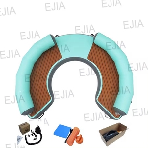 Removable Family and Friends Party Equipment Inflatable Circular <strong>Float</strong> Inflatable Pontoon Floating Dock - Product Image 4