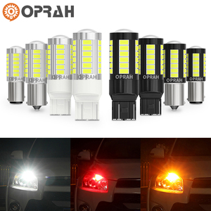 Oprah 3156 3157 หลอดไฟ LED 3157 สัญญาณไฟ LED 5630 33smd Led T20 Ba15s Led 24 V 1157 Ba15s P21w Led CANbus ไฟเลี้ยว - Product Image 2