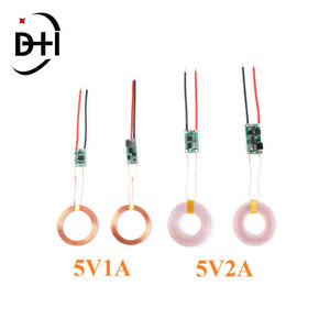 5v 1A/5V2Aワイヤレス充電器モジュール大電流ワイヤレス電源モジュール送信機受信機充電コイルモジュールDIY - Product Image 5