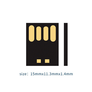 USB 2.0/3.0 Kurzversion Speicherchip 4GB bis 128GB Schwarzes Flash-Laufwerk mit neuem UDP-Chip - Product Image 3