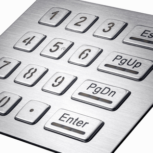 IP65 Wasserdichte 16-Tasten-USB-Metalltastatur mit LED-Hintergrund beleuchtung 4x4 Vandalen sicher für industrielle Anwendungen - Product Image 3
