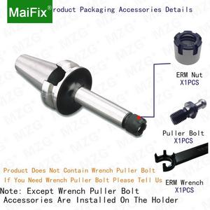 Maifix BT50-ER16-100 <span class=keywords><strong>M</strong></span> 型 ER 弹簧夹头卡盘精密刀柄铣削钻杆加工工具