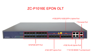 Solución FTTH de placa EPON OLT de 16 puertos con velocidad de datos 4xGE RJ45 y 8xGE SFP modelo C320 10G para redes IP TCP - Product Image 3