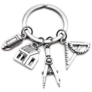 House Ruler Real Estate Architect <strong>Engineer</strong> Engineering Student Drawing Compasses Triangle Designer Backpack Pendant Key Chain