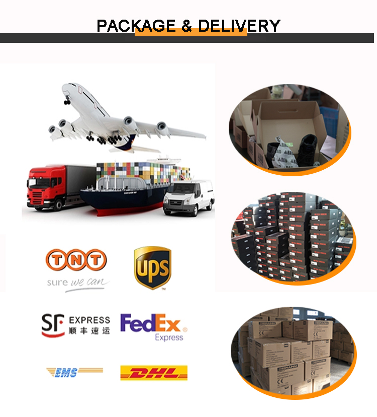 Sandy and black high cut genuine leather safety boots with laces for men