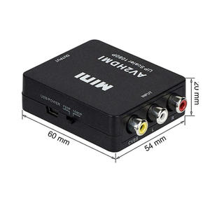 1080P Mini RCA compuesto CVBS AV A Adaptador convertidor de audio y video compatible con PAL/NTSC con cable de carga USB - Product Image 2