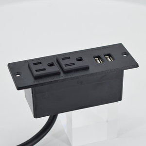 USA onaylı abd mobilya masa gömme monte priz çıkışları yuva şerit çift USB portu ile 2 kanepe soket çıkışları - Product Image 2