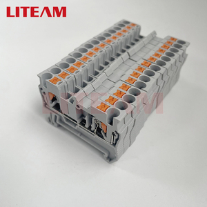 2.5mm Din Rail <strong>Spring</strong> <strong>Push</strong>-in <strong>Terminal</strong> <strong>Block</strong> PT2.5 <strong>Spring</strong> Screwles Electrical <strong>Terminal</strong> <strong>Block</strong> Connector PT2.5 Wire Conductor - Product Image 5