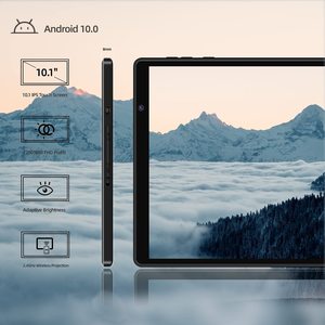 Tableta de 10 pulgadas Android 9,0 4GB RAM 128GB ROM-8000 mAh IPS pantalla HD Google GMS Wi-Fi GPS teclado y ratón - Product Image 3