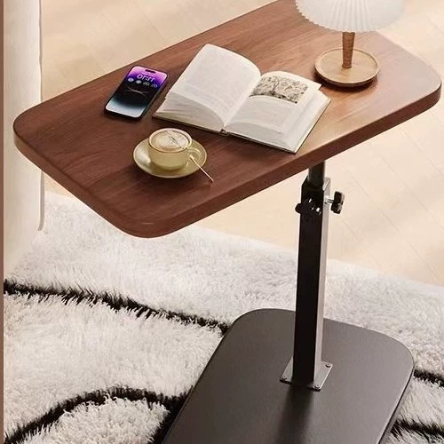 Rotary lifting walnut color-carbon steel frame