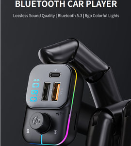 車のサポートのためのc充電器を備えた高品質のmp3usb USBディスク/tfカードプレイtype-c & usb-a & usb-b3in1急速充電器 - Product Image 2